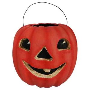 Smiling Jack O Lantern Candy Bucket - Picture 1 of 2