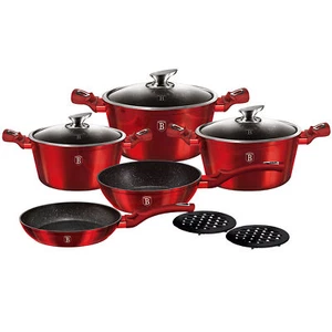 Batería Cocina Inducción 10 Piezas Antiadherente Aluminio 3 Cazuelas, 2 Sartenes - Imagen 1 de 6