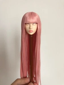 1/6 Doll Head OOAK Hand Reroot Hair Defect - Picture 1 of 9
