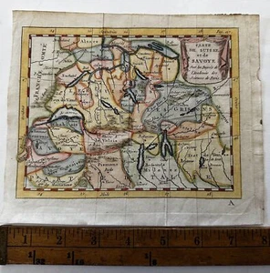 Switzerland Savoy Northern Italy 1774 hand colored giftable antique map - Picture 1 of 3
