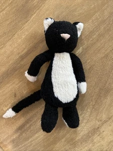 Jellycat Small Bashful Kitten Black & White Cat (a7) - Picture 1 of 7