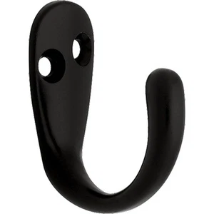 (10-Pack Single Wall Hooks 1-Prong Coat/Hat Matte Black Hooks for Hanging Wal... - Picture 1 of 7