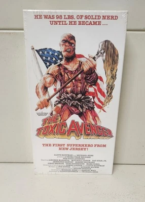 Toxic Avenger Unrated Version Factory Sealed Vhs  w/Vestron Watermarks - Image 1 of 4
