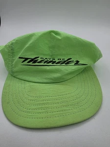 Vintage Days Of Thunder Hut Nylon limettengrün Neon Film Promo Hut verstellbarer Riemen - Bild 1 von 8