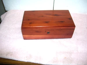 Vintage Miniature LANE Cedar Chest Wooden Jewelry - J C Penny - No Key - Picture 1 of 7