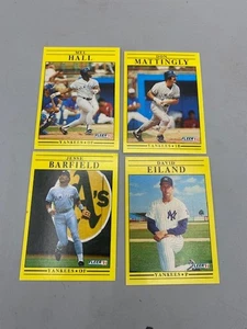 Fleer 1991 Lot of 4 New York Yankee Baseball Cards - Bild 1 von 2