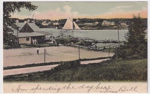 MAINE CHRISTMAS COVE POSTED CIRCA 1905 TO F.L. KEANE, MEDFORD, MASSACHUSETTS - Picture 1 of 2