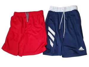 Lote Mixto de 2- Pantalones Cortos Para Hombre M Adidas & Athletic Works Gimnasio Cintura Elástica - Imagen 1 de 10