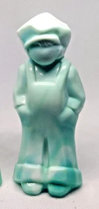 Mosser Glas VI Josh Puppe H81 "Chartreuse" Schlacke Glas - Free Jenny mit Fleabite - Bild 1 von 7