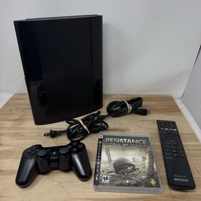 Consola Sony PlayStation 3 Super Slim 500 GB - Juego, Controlador + Funciona Foto 1 de 4