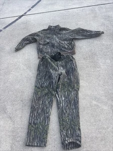 Vintage Fleece Camo Polar tuff Jacket & Pants L/xl No Size Tag Spartan Realtree - Picture 1 of 16