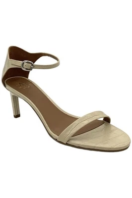 Tacones Aquatalia para mujer de cuero de cocodrilo crema Foto 1 de 3