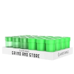 White Rhino Grind And Store, Green Series, 24-Pack - Picture 1 of 3