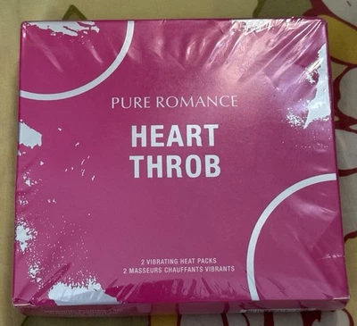 Pure Romance HEART THROB 2 Heat Packs & 2 Vibrating Massagers NEW SEALED - Image 1 of 2