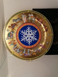 Rosenthal Versace Cortege De Noel 1998 Weihnachtsteller 1. Wahl limitiert #739 - Picture 1 of 21