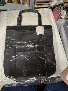 Givenchy Parfums Black Faux Leather Trim Double Take Tote Bag NEW W/ Tags - Picture 1 of 5