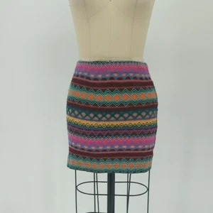 Mags & Pye Striped Knit Mini Skirt Multicolor S bohemian boho chic - Picture 1 of 5