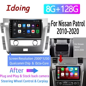 Apple CarPlay For Nissan Patrol 2010-2020 10.2" Android Auto Car Radio Stereo - Picture 1 of 25