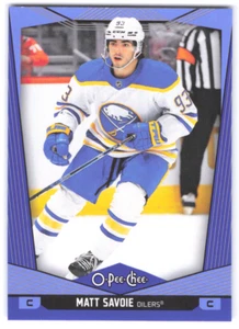 2024-25 Upper Deck O-Pee-Chee Matt Savoi Blue Edmonton Oilers - Picture 1 of 2