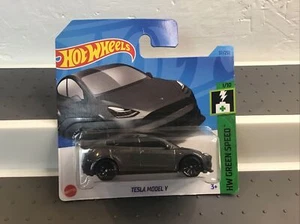 Hot Wheels Tesla Model Y (dunkelgrau) versiegelt auf kurzer Karte #37/2023 - Bild 1 von 8