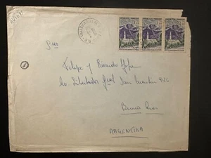 CM) 1962 FRANCE. LANDSCAPE PAINTING. ARCHITECTURE. ENVELOPE SENT ARGENTINA. XF - Picture 1 of 1