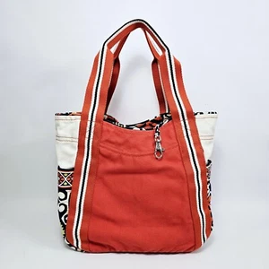 Bolso de hombro Vera Bradley Sun Valley pequeño color block lona viaje naranja - Imagen 1 de 18