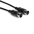 Hosa MID-325BK MIDI Cable, 5-pin DIN to Same, 25 ft