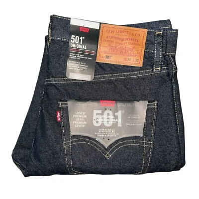 LEVI STRAUSS & CO 501 Levi's Navy Blue Premium Jeans Same day Dispatch