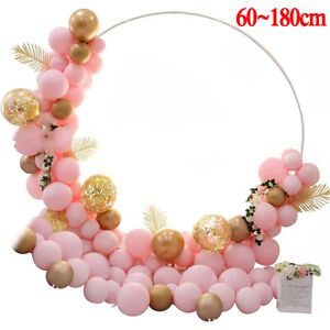 Round Balloon Arch Kit Reusable Circle Balloon Stand Holder for Wedding Party