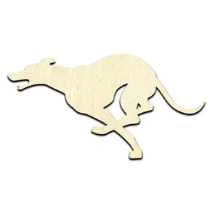 Greyhound Dog Puppy #3 Laser Cut Out Unfinished Wood Shape Craft Supply - Picture 1 of 1