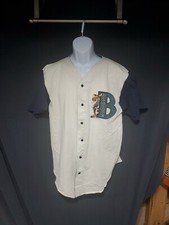 Vintage 1991 Bullwinkle Universal Studios Baseball Jersey Shirt Size Xl