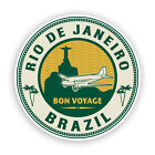 2 x Rio De Janeiro Brasilien Vinyl Aufkleber Reisegepäck #7457Â 