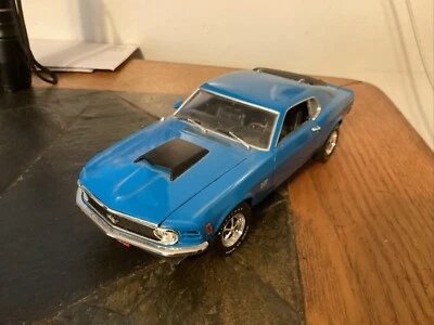 First Gear 1970 Ford Mustang Boss 429 Blue Die-cast - 1:25 Scale RARE. Nice. - Image 1 of 4