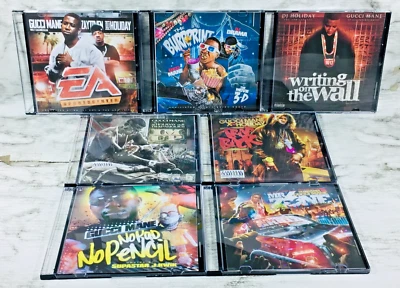 GUCCI MANE MIXTAPE MIX CD (PROMO) LOT OF 7 BURRRPRINT TRAP BACK I'M UP NO PAD+++ Foto 1 de 4