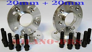 4 DISTANZIALI RUOTA 20+20mm AUDI A8 -S8 (4H - 4N) + BULLONI BLACK - Imagen 1 de 1