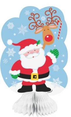 Украшения в виде сот Santa and Reindeer 3 карата мини 8 дюймов - Изображение 1 из 2