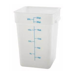Square Storage Container, 22-Quart, White, Medium - Picture 1 of 1