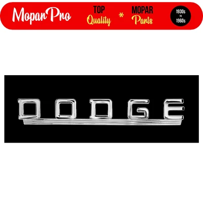 1940 DODGE TRUCK BRAND NEW HOOD SIDE SCRIPT - Image 1 of 4