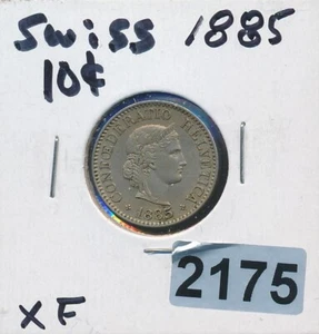 SWITZERLAND - 1885 - 10 RAPPEN - XF - #2175 - Picture 1 of 2