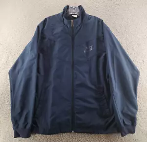 Giacca a vento VINTAGE Nike Track uomo grande blu full zip logo anni 90 grigia etichetta - Foto 1 di 14