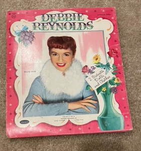Bambole di carta e vestiti vintage 1957 Debbie Reynolds Whitman Publishing USA con cartella - Foto 1 di 13