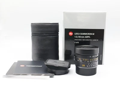 Lente negra Leica Summicron-M 28 mm/F2,0 E46 Asph II 11672 Alemania Foto 1 de 4