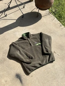 RARE PATAGONIA DEEP PILE / WATER RESISTANTREVERSIBLE FLEECE T SNAP PULLOVER - Picture 1 of 9