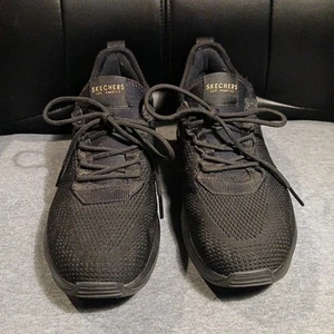Zapatillas deportivas Skechers 7,5, tenis, malla negra - Imagen 1 de 8
