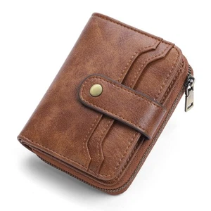 Small Wallet for Women Leather RFID Blocking Bifold Zipper Pocket Credit Card... - Picture 1 of 8