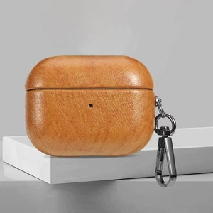 Für AirPods 4AirPods Pro3 Ledertextur Ganzkörper-Schutzhülle + Schlüsselanhänger - Bild 1 von 16