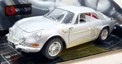 Burago 1/18 Scale Diecast 3012 - Alpine A110 1600s 1971 - Silver - Image 1 of 4