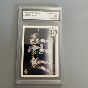 1992-93 UPPER DECK JAROMIR JAGR  #28 FGS 10 - Picture 1 of 2