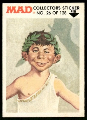 1983 MAD Magazine Collectors Sticker Fleer Alfred E Neuman VTG #26 - Image 1 of 2
