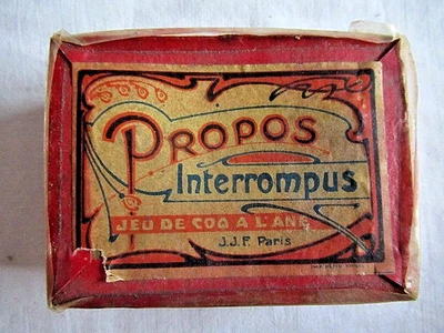 ANCIEN JEU DE SOCIETE - PROPOS INTERROMPUS ou JEU DU COQ A L'ANE - Photo 1/3